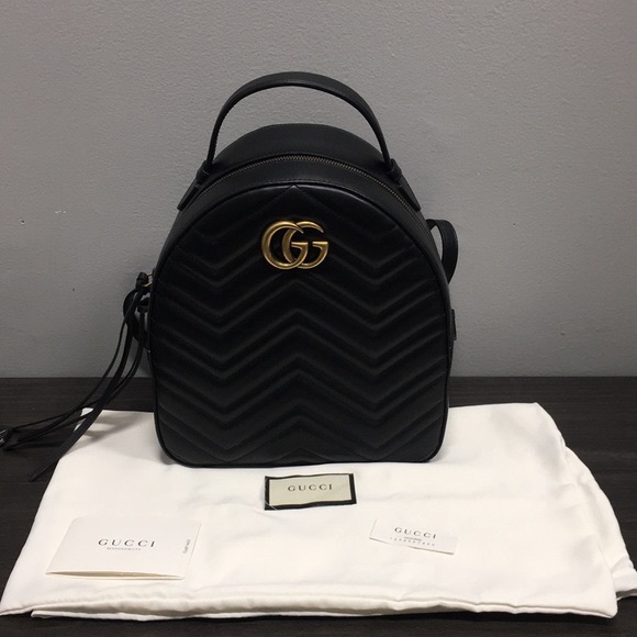 Gucci Handbags - 100% Authentic Gucci Marmont Backpack